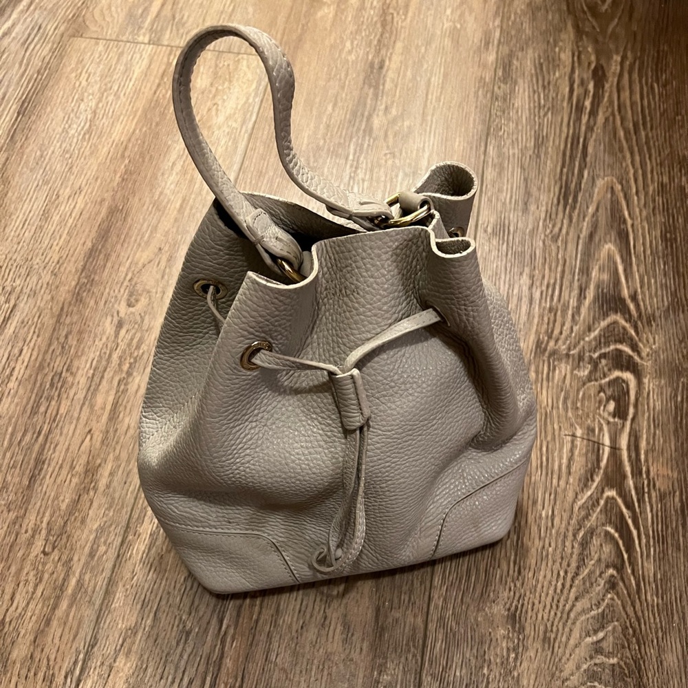 Furla pebble leather bucket bag